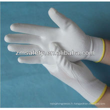 Gants tricotés en nylon tricotés par PU d&#39;ESD ZM803